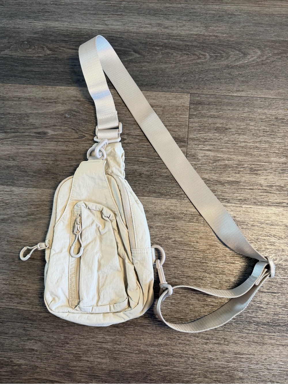 Ododos Cream Crossbody Sling Bag - Lightweight Everyday Carry